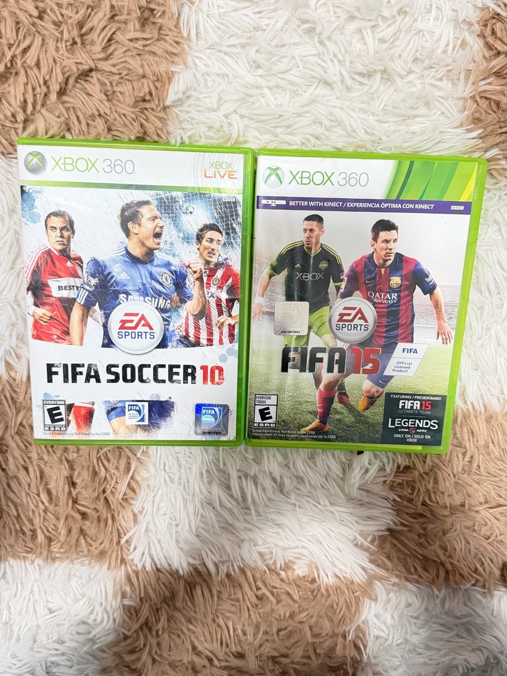 FIFA 15 Xbox 360 Game - Green Case
USED LIKE NEW
$25 FOR BOTH.